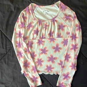 Girls Size 6 Floral Top